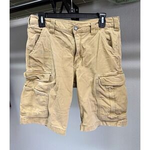 Carhartt Rugged Flex Canvas Cargo Shorts Beige Relaxed Fit Mens 32 11 Inseam